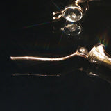 14k Yellow Gold 2.3g Polished Fancy Hoop Earrings 1.25"