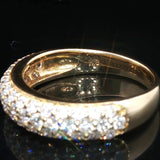 18k Yellow Gold and 1cttw Diamond Ladies Band Ring Size 6