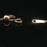 18k Yellow Gold and 0.61cttw Diamond Heart Pendant Necklace 20"