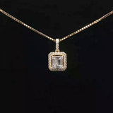 18k Yellow Gold and 0.38cttw Diamond Pendant Necklace 20"