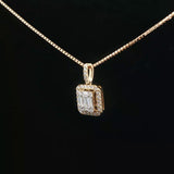 18k Yellow Gold and 0.38cttw Diamond Pendant Necklace 20"