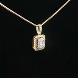 18k Yellow Gold and 0.38cttw Diamond Pendant Necklace 20"