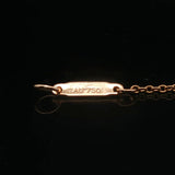 Tiffany & Co. 18k Yellow Gold and Diamond Mini Metro Cross Pendant Necklace 16"