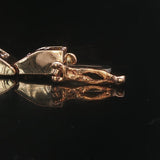 14k Rose Gold and 5cttw Champagne and White Diamond Bar Link Bracelet 6.5"