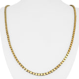 19k Portuguese Yellow Gold 27.6g Fancy Link Necklace 28"