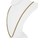 19k Portuguese Yellow Gold 27.6g Fancy Link Necklace 28"