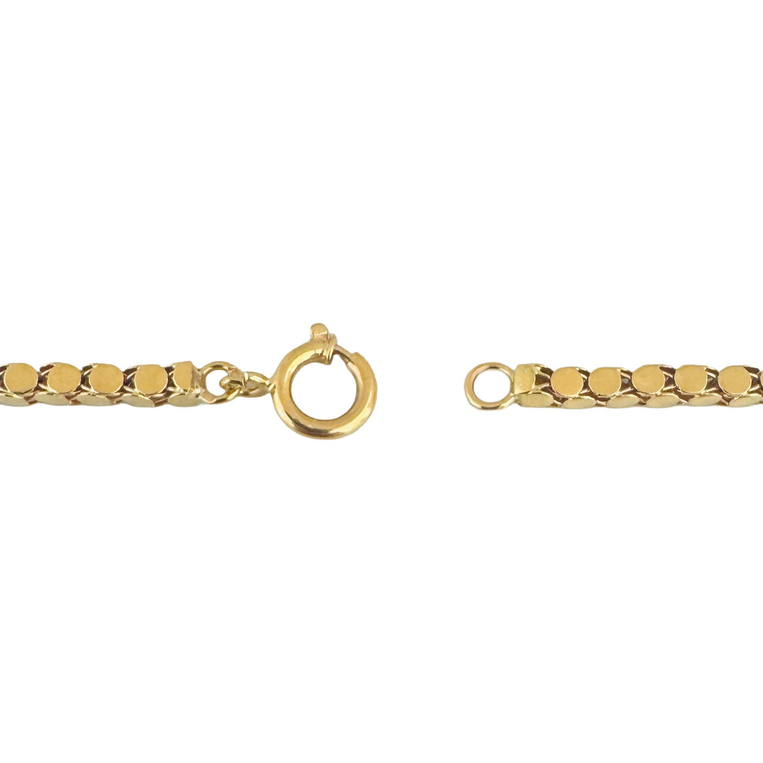 19k Portuguese Yellow Gold 27.6g Fancy Link Necklace 28"