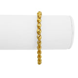 24k Pure Yellow Gold 12.9g Solid Ladies 5mm Fancy Link Bracelet 6.5"