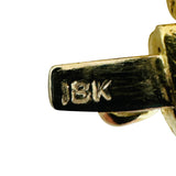 18k Yellow Gold 77.6g Heavy Vintage 19mm Textured Oval Link Bracelet 7.5"