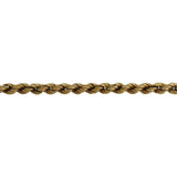 14k Yellow Gold 11.5g Vintage 3mm Rope Chain Necklace 24"