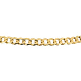 14k Yellow Gold 16.6g Solid Flat 4.5mm Milor Curb Link Chain Necklace Italy 20"