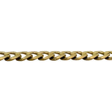 14k Yellow Gold 16.6g Solid Flat 4.5mm Milor Curb Link Chain Necklace Italy 20"