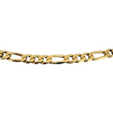 Chini 18k Yellow Gold 26.6g Solid Vintage 5mm Figaro Link Chain Necklace 20"