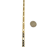 Chini 18k Yellow Gold 26.6g Solid Vintage 5mm Figaro Link Chain Necklace 20"
