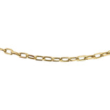 18k Yellow Gold 19g Solid Vintage 3.5mm Cable Link Chain Necklace 26"