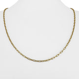 18k Yellow Gold 8.3g Solid Vintage Thin 2mm Cable Link Chain Necklace 20"