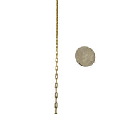 18k Yellow Gold 8.3g Solid Vintage Thin 2mm Cable Link Chain Necklace 20"