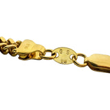 22k Yellow Gold 41.4g Solid Heavy 3.5mm Squared Franco Link Chain Necklace 22"