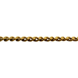 21k Yellow Gold 21.7g Solid 3.5mm Curb Link Chain Necklace 21"