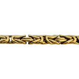 14k Yellow Gold 24.4g Ladies Thick 11.5mm Byzantine Link Bracelet 7.75"