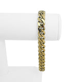 14k Yellow Gold 52.7g Solid Heavy 10mm Men's Cuban Link Bracelet Turkey 9"