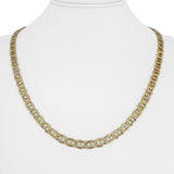 14k Yellow Gold 35.7g Solid Vintage 5.5mm Mariner Link Chain Necklace Italy 21"