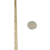 14k Yellow Gold 35.7g Solid Vintage 5.5mm Mariner Link Chain Necklace Italy 21"