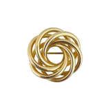 Tiffany & Co. 14k Yellow Gold 7.3g Spiral Brooch Pin 1.2"