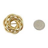 Tiffany & Co. 14k Yellow Gold 7.3g Spiral Brooch Pin 1.2"