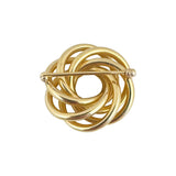 Tiffany & Co. 14k Yellow Gold 7.3g Spiral Brooch Pin 1.2"