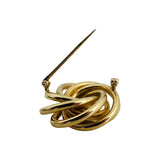Tiffany & Co. 14k Yellow Gold 7.3g Spiral Brooch Pin 1.2"