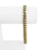 14k Yellow Gold 50.3g Solid Heavy 8mm Men's Cuban Link Bracelet 9"