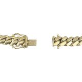14k Yellow Gold 50.3g Solid Heavy 8mm Men's Cuban Link Bracelet 9"