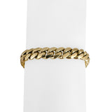 14k Yellow Gold 50.3g Solid Heavy 8mm Men's Cuban Link Bracelet 9"