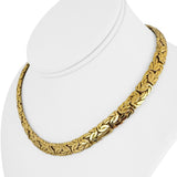14k Yellow Gold 41g Ladies Thick 8.5mm Byzantine Link Necklace 16"
