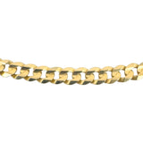 14k Yellow Gold 15.9g Solid 5mm Curb Link Chain Necklace Italy 22"