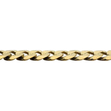14k Yellow Gold 15.9g Solid 5mm Curb Link Chain Necklace Italy 22"