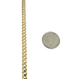 14k Yellow Gold 15.9g Solid 5mm Curb Link Chain Necklace Italy 22"