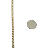 10k Yellow Gold 5.7g Men's 4mm Wheat Link Bracelet 9"