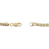 10k Yellow Gold 5.7g Men's 4mm Wheat Link Bracelet 9"
