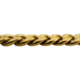 10k Yellow Gold 77.5g Hollow Thick 13mm Cuban Link Chain Necklace 20"