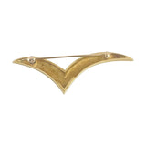Tiffany & Co. 18k Yellow Gold 6.6g Vintage Large Seagull Pin Brooch