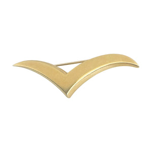 Tiffany & Co. 18k Yellow Gold 4.4g Vintage Medium Seagull Pin Brooch