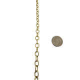 14k Yellow Gold 8.6g Hollow Light Cable Link Toggle T Bar Necklace 17"