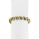 14k Yellow Gold 24.8g Ladies Polished 10mm San Marco Link Bracelet Italy 7.25"