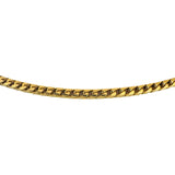 14k Yellow Gold 28.4g Solid 3mm Squared Franco Link Chain Necklace Italy 20"