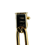 14k Yellow Gold 21.4g Semi Solid Thick 6mm Figaro Link Chain Necklace Italy 18"