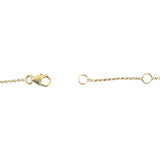 10k Yellow Gold and Blue Topaz Ladies Drop Necklace 17" or 18"