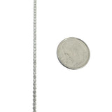 14k White Gold and 1cttw Thin Diamond Tennis Bracelet 7"