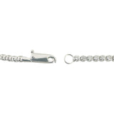 14k White Gold and 1cttw Thin Diamond Tennis Bracelet 7"